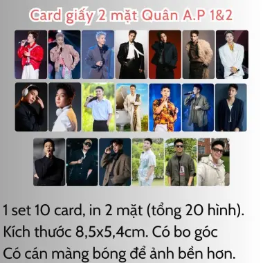 Card bo góc anh trai in yêu cầu HIEUTHUHAI, Quang Hùng, Rhyder - Giảm 19200 còn 15000 VND 40