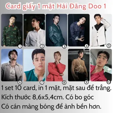Card bo góc anh trai in yêu cầu HIEUTHUHAI, Quang Hùng, Rhyder - Giảm 19200 còn 15000 VND 44