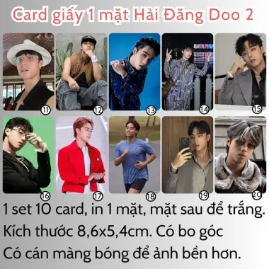 Card bo góc anh trai in yêu cầu HIEUTHUHAI, Quang Hùng, Rhyder - Giảm 19200 còn 15000 VND 45