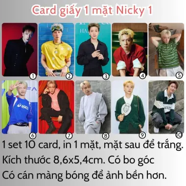 Card bo góc anh trai in yêu cầu HIEUTHUHAI, Quang Hùng, Rhyder - Giảm 19200 còn 15000 VND 47