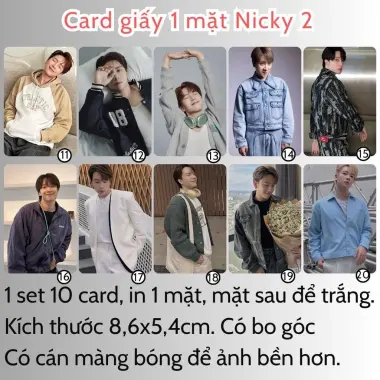 Card bo góc anh trai in yêu cầu HIEUTHUHAI, Quang Hùng, Rhyder - Giảm 19200 còn 15000 VND 48