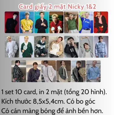 Card bo góc anh trai in yêu cầu HIEUTHUHAI, Quang Hùng, Rhyder - Giảm 19200 còn 15000 VND 49