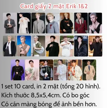 Card bo góc anh trai in yêu cầu HIEUTHUHAI, Quang Hùng, Rhyder - Giảm 19200 còn 15000 VND 55