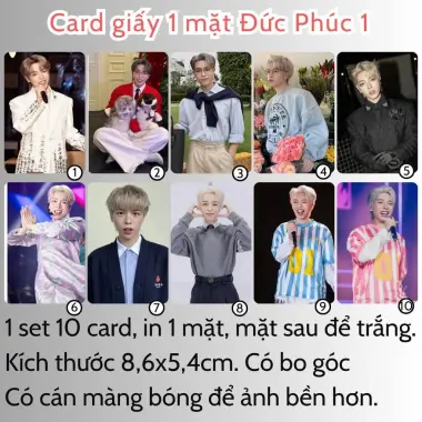 Card bo góc anh trai in yêu cầu HIEUTHUHAI, Quang Hùng, Rhyder - Giảm 19200 còn 15000 VND 56