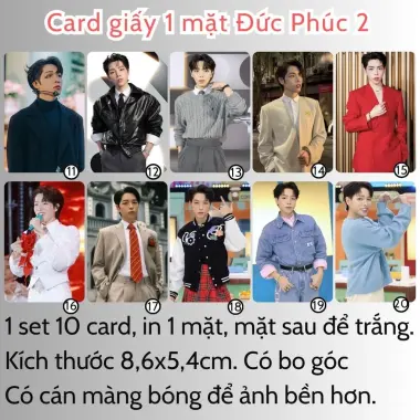 Card bo góc anh trai in yêu cầu HIEUTHUHAI, Quang Hùng, Rhyder - Giảm 19200 còn 15000 VND 57
