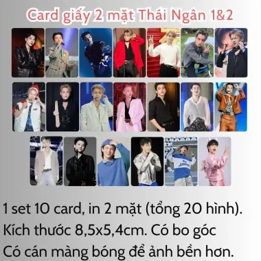 Card bo góc anh trai in yêu cầu HIEUTHUHAI, Quang Hùng, Rhyder - Giảm 19200 còn 15000 VND 61