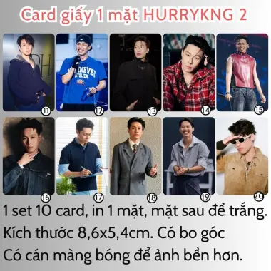 Card bo góc anh trai in yêu cầu HIEUTHUHAI, Quang Hùng, Rhyder - Giảm 19200 còn 15000 VND 66