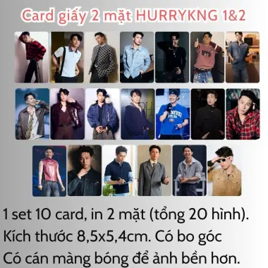 Card bo góc anh trai in yêu cầu HIEUTHUHAI, Quang Hùng, Rhyder - Giảm 19200 còn 15000 VND 67