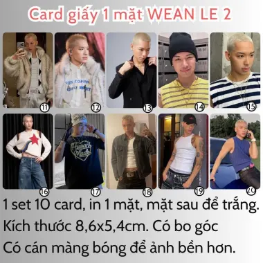 Card bo góc anh trai in yêu cầu HIEUTHUHAI, Quang Hùng, Rhyder - Giảm 19200 còn 15000 VND 69