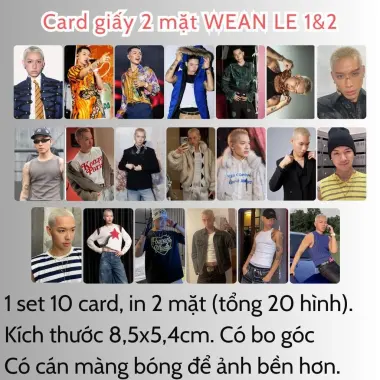 Card bo góc anh trai in yêu cầu HIEUTHUHAI, Quang Hùng, Rhyder - Giảm 19200 còn 15000 VND 70