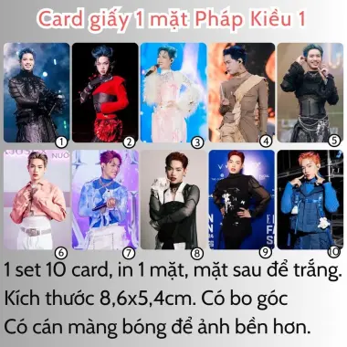 Card bo góc anh trai in yêu cầu HIEUTHUHAI, Quang Hùng, Rhyder - Giảm 19200 còn 15000 VND 71