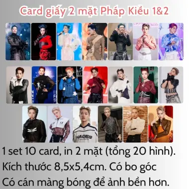 Card bo góc anh trai in yêu cầu HIEUTHUHAI, Quang Hùng, Rhyder - Giảm 19200 còn 15000 VND 73