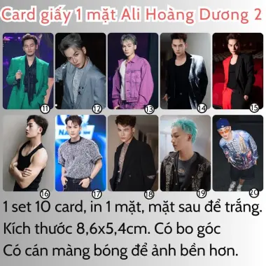 Card bo góc anh trai in yêu cầu HIEUTHUHAI, Quang Hùng, Rhyder - Giảm 19200 còn 15000 VND 75