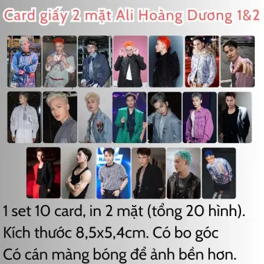 Card bo góc anh trai in yêu cầu HIEUTHUHAI, Quang Hùng, Rhyder - Giảm 19200 còn 15000 VND 76