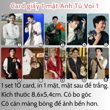 Card bo góc anh trai in yêu cầu HIEUTHUHAI, Quang Hùng, Rhyder - Giảm 19200 còn 15000 VND 77