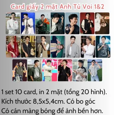 Card bo góc anh trai in yêu cầu HIEUTHUHAI, Quang Hùng, Rhyder - Giảm 19200 còn 15000 VND 79
