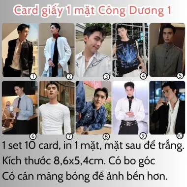 Card bo góc anh trai in yêu cầu HIEUTHUHAI, Quang Hùng, Rhyder - Giảm 19200 còn 15000 VND 80
