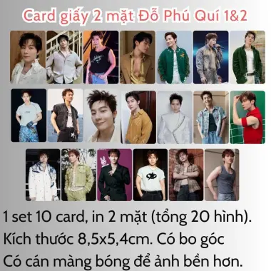 Card bo góc anh trai in yêu cầu HIEUTHUHAI, Quang Hùng, Rhyder - Giảm 19200 còn 15000 VND 85