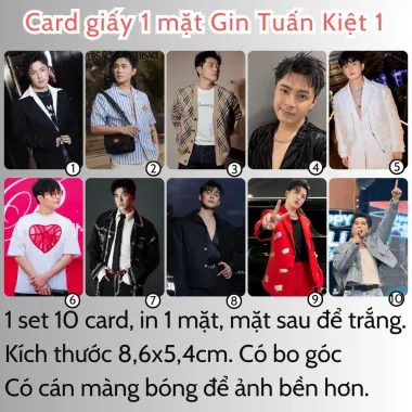 Card bo góc anh trai in yêu cầu HIEUTHUHAI, Quang Hùng, Rhyder - Giảm 19200 còn 15000 VND 86