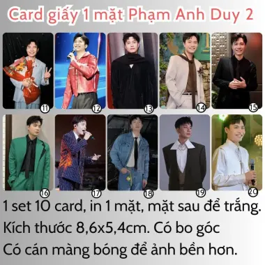 Card bo góc anh trai in yêu cầu HIEUTHUHAI, Quang Hùng, Rhyder - Giảm 19200 còn 15000 VND 93