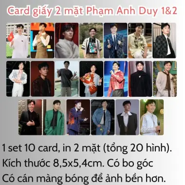 Card bo góc anh trai in yêu cầu HIEUTHUHAI, Quang Hùng, Rhyder - Giảm 19200 còn 15000 VND 94