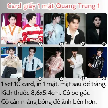 Card bo góc anh trai in yêu cầu HIEUTHUHAI, Quang Hùng, Rhyder - Giảm 19200 còn 15000 VND 95