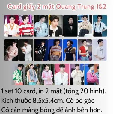 Card bo góc anh trai in yêu cầu HIEUTHUHAI, Quang Hùng, Rhyder - Giảm 19200 còn 15000 VND 97