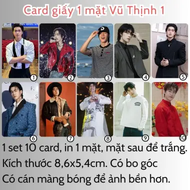 Card bo góc anh trai in yêu cầu HIEUTHUHAI, Quang Hùng, Rhyder - Giảm 19200 còn 15000 VND 98