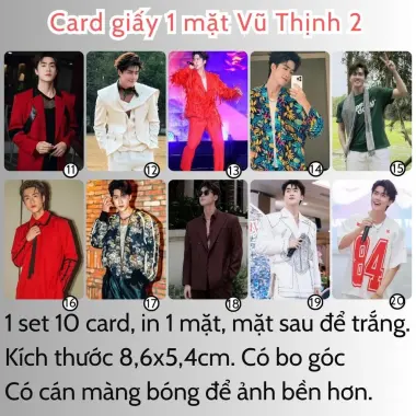 Card bo góc anh trai in yêu cầu HIEUTHUHAI, Quang Hùng, Rhyder - Giảm 19200 còn 15000 VND 99