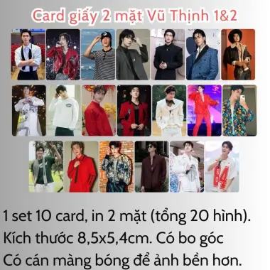 Card bo góc anh trai in yêu cầu HIEUTHUHAI, Quang Hùng, Rhyder - Giảm 19200 còn 15000 VND 100
