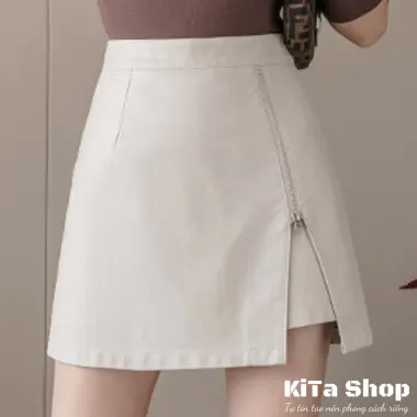 Chân váy da KiTa Shop chữ A khoá kéo xẻ tà trước có quần bảo hộ phong cách Hàn Quốc trẻ trung năng động 11 Chân váy da KiTa Shop chữ A khoá kéo xẻ tà trước có quần bảo hộ phong cách Hàn Quốc trẻ trung năng động 11