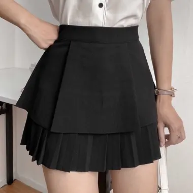 Chân Váy Ngắn Xếp Ly Xòe 2 Tầng Siêu Xinh Chất Liệu Vải Tuyết Mưa Có Quần Lót Trong CV777 6 Chân Váy Ngắn Xếp Ly Xòe 2 Tầng Siêu Xinh Chất Liệu Vải Tuyết Mưa Có Quần Lót Trong CV777 6