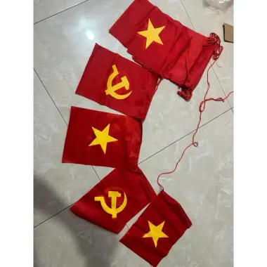 Cờ Dây Tổ Quốc Trang Trí Tết - Cờ Dây Sao Đảng Giá Tốt Cho Lễ Hội Sự Kiện 4
