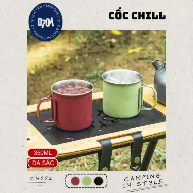 Cốc Chill Đa Sắc Gấp Gọn Thép Không Gỉ - Cốc Trà Cốc Cà Phê Giá Rẻ 89K