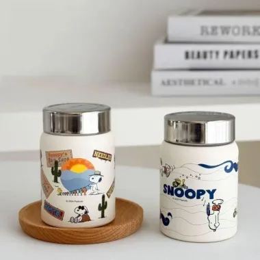 Cốc giữ nhiệt Mini NAMSHEVA Snoopy 280ml - Thép không gỉ chống rò rỉ du lịch giá rẻ 156k
