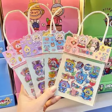 [COMBO 5 SET] Hình dán cho bé BabyThree Xinh Xắn, Set 5 túi Sticker Cho Bé Thoả Sức Sáng Tạo 5
