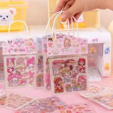 [COMBO 5 SET] Hình dán cho bé BabyThree Xinh Xắn, Set 5 túi Sticker Cho Bé Thoả Sức Sáng Tạo 7