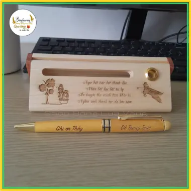 Combo Quà Tặng Bút Gỗ & Hộp Gỗ Khắc Tên Logo Hình Ảnh Theo Yêu Cầu Giá Chỉ 114.000vnđ 4 Combo Quà Tặng Bút Gỗ & Hộp Gỗ Khắc Tên Logo Hình Ảnh Theo Yêu Cầu Giá Chỉ 114.000vnđ 4