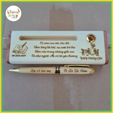 Combo Quà Tặng Bút Gỗ & Hộp Gỗ Khắc Tên Logo Hình Ảnh Theo Yêu Cầu Giá Chỉ 114.000vnđ 6 Combo Quà Tặng Bút Gỗ & Hộp Gỗ Khắc Tên Logo Hình Ảnh Theo Yêu Cầu Giá Chỉ 114.000vnđ 6