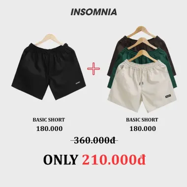 Combo Quần Short Kaki Unisex INSOMNIA Form Ngắn Trên Gối Giảm 40000đ - CB002 Giá Cực Sốc 210000đ 2 Combo Quần Short Kaki Unisex INSOMNIA Form Ngắn Trên Gối Giảm 40000đ - CB002 Giá Cực Sốc 210000đ 2