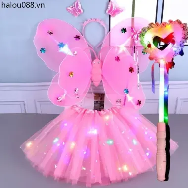 Công chúa đông lạnh Elsa Prom Mặt nạ trẻ em Cô gái Tiệc nửa mặt Halloween Bộ vương miện lông vũ 13