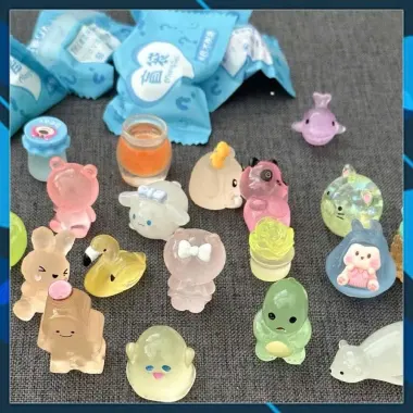 [Dạ quang] Túi mù mini mẫu dạ quang, túi kẹo bóc quà bí mật mẫu dạ quang, blind bag kẹo bóc quà test nhân phẩm cho bé 3