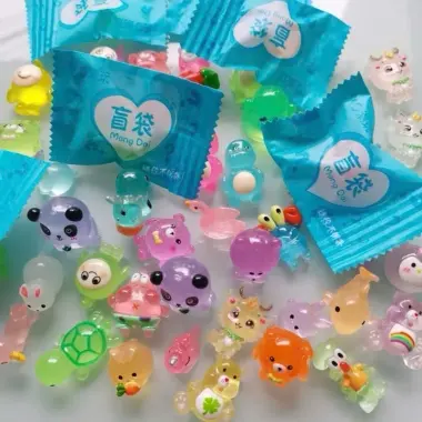 [Dạ quang] Túi mù mini mẫu dạ quang, túi kẹo bóc quà bí mật mẫu dạ quang, blind bag kẹo bóc quà test nhân phẩm cho bé 5