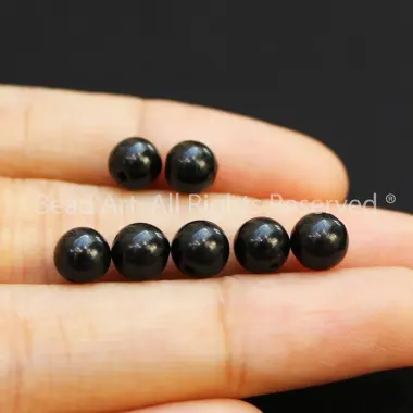 Đá Tourmaline Đen Phong Thủy Giá Rẻ - 6mm, Mệnh Thủy Mộc, Chuỗi Hạt Vòng Tay S50 2