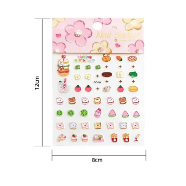 Dán Móng Tay 5D Hello Kitty Cho Bé Giá Rẻ Chỉ 13000đ - Dập Nổi Siêu Cute 5