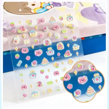 Dán Móng Tay 5D Hello Kitty Cho Bé Giá Rẻ Chỉ 13000đ - Dập Nổi Siêu Cute 7