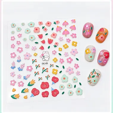Dán Móng Tay 5D Hello Kitty Cho Bé Giá Rẻ Chỉ 13000đ - Dập Nổi Siêu Cute 8