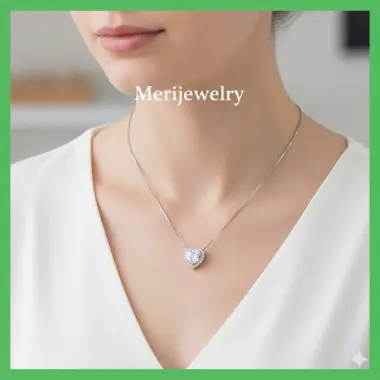 Dây Chuyền Bạc Ta Meri Nữ Xinh - Trái Tim Bạc Cho Meri Giá Cực Sốc 272k 3