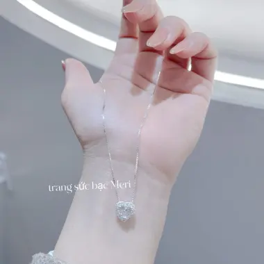 Dây Chuyền Bạc Ta Meri Nữ Xinh - Trái Tim Bạc Cho Meri Giá Cực Sốc 272k 4