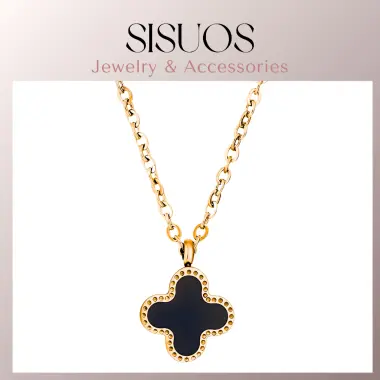 Dây chuyền SISUOS Dual Lucky Leaves Necklace Rose Gold 10 Dây chuyền SISUOS Dual Lucky Leaves Necklace Rose Gold 10